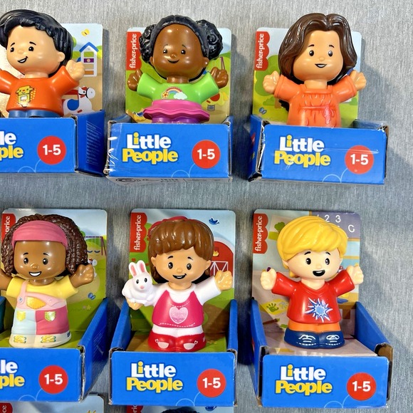 NEW lot 14 comp set Fisher-price LITTLE PEOPLE Preschool Figures Discontinued - Picture 2 of 16
